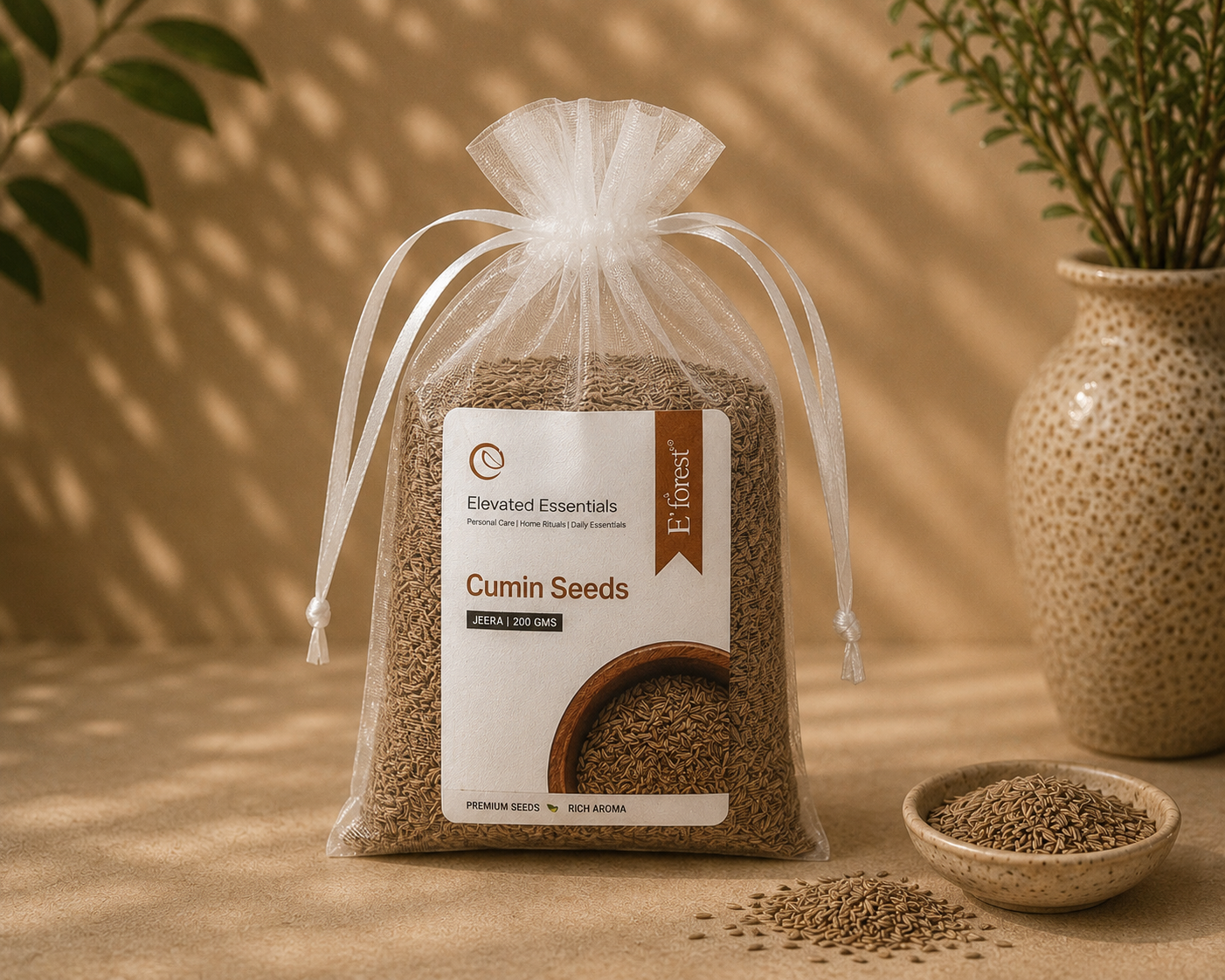 E’forest Premium Cumin Seeds (Jeera)- 100g | Natural Whole Cumin 100%