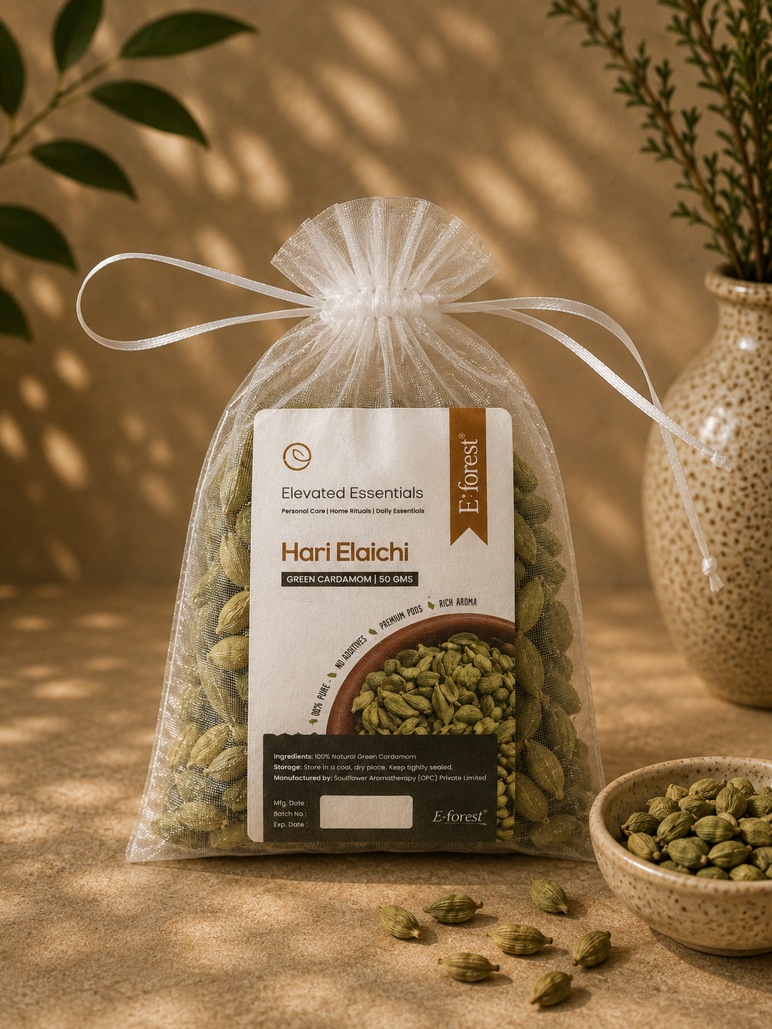 E’forest Premium Green Cardamom (Elaichi) -50g
