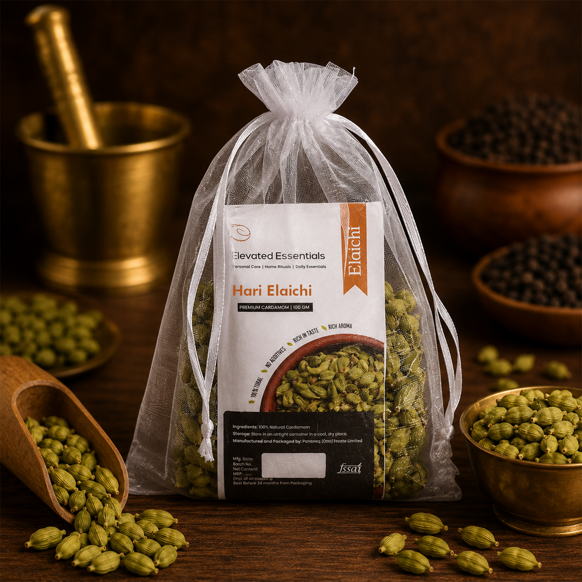 E'forest Premium Green Cardamom (Elaichi)